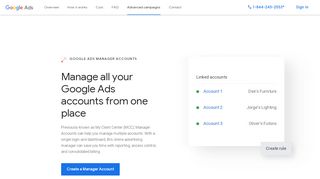
                            8. Ads Management Dashboard With Manager Accounts - Google Ads