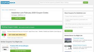 
                            7. Adsblinker.com Coupons: Save With November 2018 Coupon Codes ...