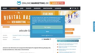 
                            6. adscale GmbH | OnlineMarketing.de