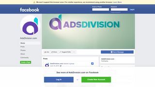 
                            4. AdsDivision.com - Home | Facebook