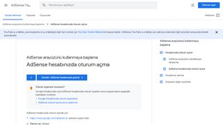 
                            4. AdSense hesabınızda nasıl oturum açabilirsiniz ... - Google Support