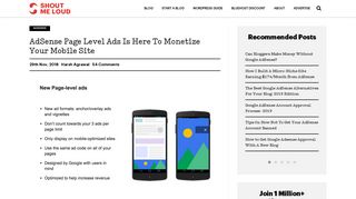 
                            11. AdSense Page Level Ads Is Here To Monetize Your Mobile Site