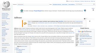 
                            12. AdSense - Wikipedia bahasa Indonesia, ensiklopedia bebas