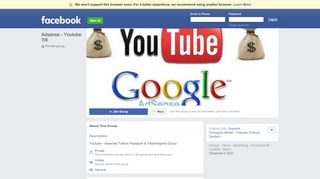 
                            11. Adsense - Youtube TR Public Group | Facebook