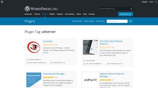 
                            12. adserver | WordPress.org