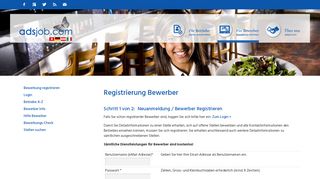 
                            7. adsjob: Stellenmarkt Hotellerie-Gastronomie CH, DE, AT - Login