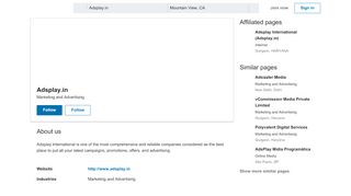 
                            13. Adsplay.in | LinkedIn
