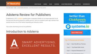 
                            7. Adsterra Ad Network Review for Publishers - MonetizePros