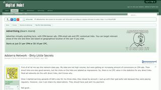 
                            12. Adsterra Network - Dirty Little Secrets - Digital Point Forums