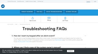 
                            10. ADT Troubleshooting FAQS