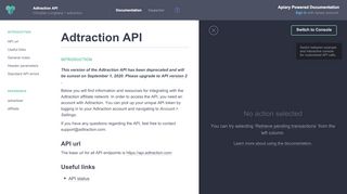 
                            8. Adtraction API · Apiary