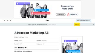 
                            12. Adtraction Marketing AB - Stockholm, Sweden - Inc.com