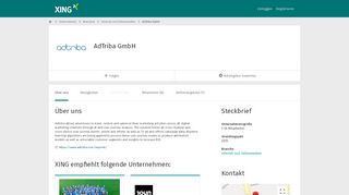 
                            7. AdTriba GmbH als Arbeitgeber | XING Unternehmen