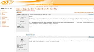 
                            5. ADUF : Voir le sujet - Accès au disque dur de la Freebox HD sans ...