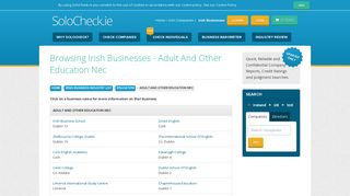 
                            10. Adult And Other Education Nec - Education Businesses - SoloCheck