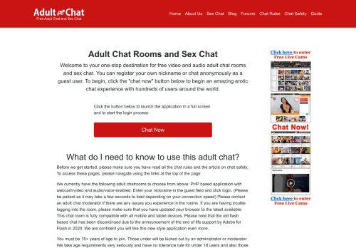 
                            8. Adult Chat Net - Adult Chat and Sex Chat Rooms