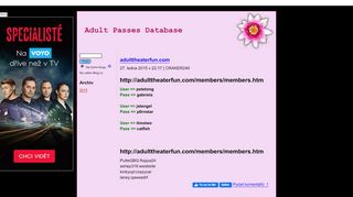 
                            13. Adult Passes Database