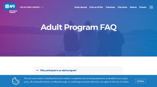 
                            9. Adult Program FAQ | AFS Intercultural Programs