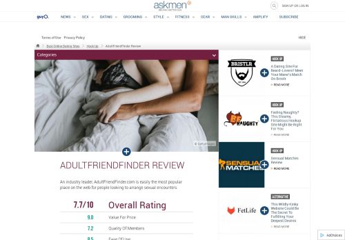 
                            7. AdultFriendFinder Review - AskMen