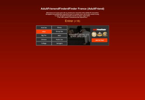 
                            7. ADULTFRINENDFINDER.COM (Site officiel) - Trouvez Des ...