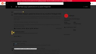 
                            13. ADUP Failed, trying to update the drivers for my new/first ...