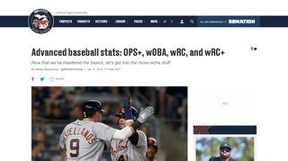 
                            11. Advanced baseball stats: OPS+, wOBA, wRC, and wRC+ - Bless You ...