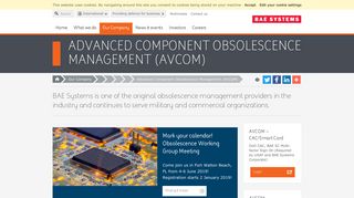 
                            11. Advanced Component Obsolescence Management (AVCOM) | BAE ...