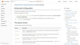 
                            7. Advanced configuration | GitLab