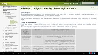 
                            6. Advanced configuration of SQL Server login ... - Help - User Guides