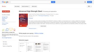 
                            13. Advanced High Strength Steel: Processing and Applications