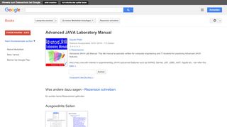 
                            4. Advanced JAVA Laboratory Manual