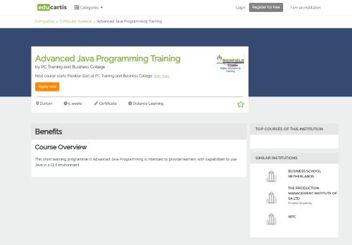 
                            12. Advanced Java Programming Training - PC Training and Business ...