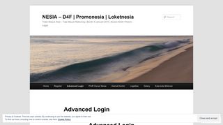 
                            4. Advanced Login | NESIA – D4F | Promonesia | Loketnesia