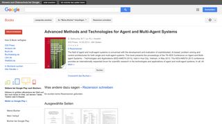 
                            10. Advanced Methods and Technologies for Agent and Multi-Agent Systems