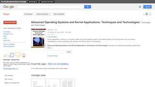 
                            11. Advanced Operating Systems and Kernel Applications: Techniques and ...