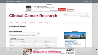 
                            9. Advanced Search | Clinical Cancer Research