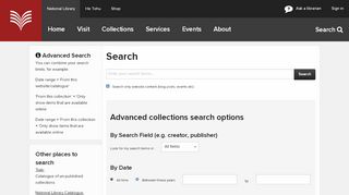 
                            2. Advanced Search | National Library of New Zealand