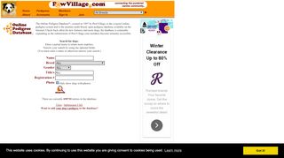 
                            8. Advanced Search - PawVillage.com & the Online Pedigree Database ...