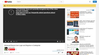 
                            3. Advanced Secure User Login and Register in CodeIgniter - YouTube