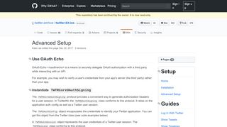 
                            2. Advanced Setup · twitter/twitter-kit-ios Wiki · GitHub