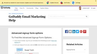 
                            5. Advanced signup form options | GoDaddy Email Marketing - GoDaddy ...