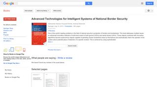 
                            12. Advanced Technologies for Intelligent Systems of National Border ...