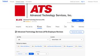 
                            9. Advanced Technology Services, Inc. Employee Reviews - Indeed