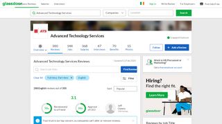
                            12. Advanced Technology Services Reviews | Glassdoor.ie