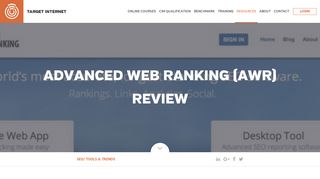 
                            10. Advanced Web Ranking (AWR) Review | Target Internet