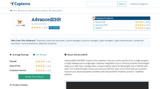 
                            7. AdvancedEHR Reviews and Pricing - 2019 - Capterra