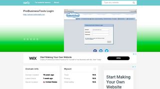 
                            5. advancedinstalls.net - ProBusinessTools Login - Advancedinstalls