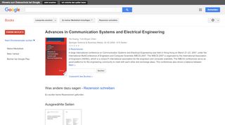 
                            9. Advances in Communication Systems and Electrical Engineering