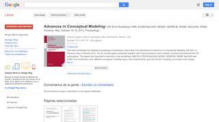 Advances in Conceptual Modeling: ER 2012 Workshops CMS, ECDM-NoCoDA, ...