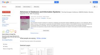 
                            6. Advances in Databases and Information Systems: Third East European ...